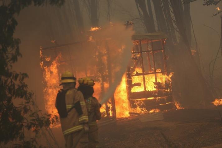 Solicitan evacuar sectores de la comuna de Portezuelo, región de Ñuble, por incendios forestales