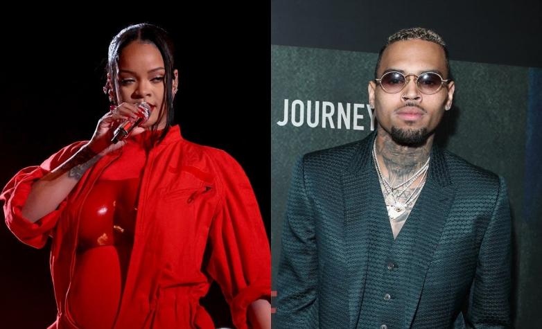 La inesperada reacción en redes de Chris Brown a la actuación de Rihanna en el Super Bowl
