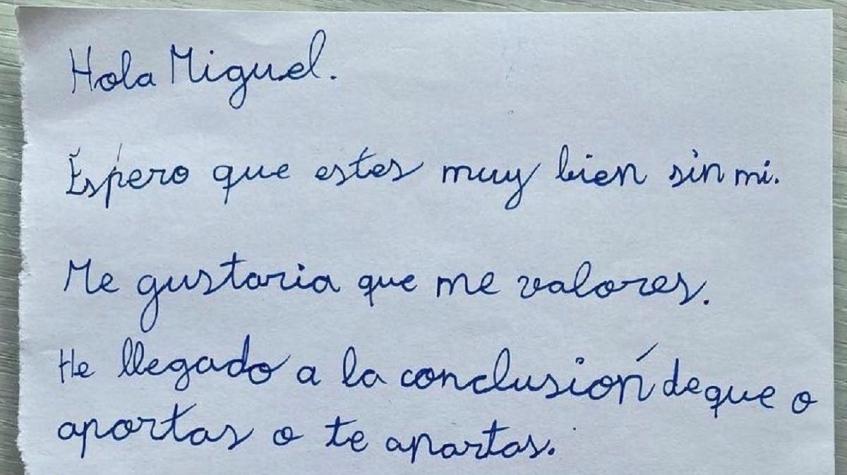 "O aportas o te apartas": Carta de desamor de una niña de 7 años la rompe en San Valentín