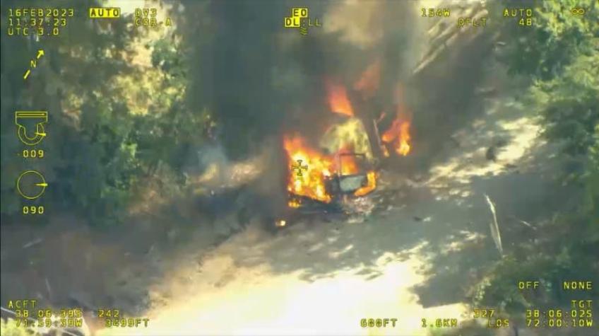 Atentado incendiario en Collipulli deja un camión quemado y otros dos con impactos de bala