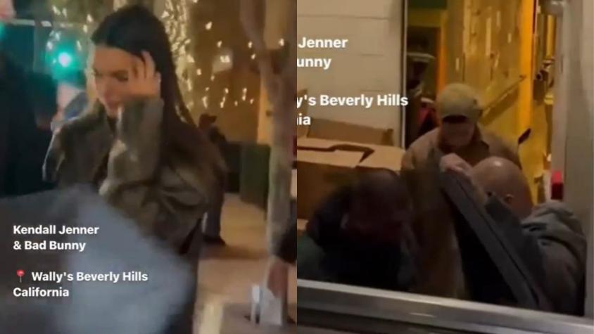 [VIDEO] ¿Nace un nuevo amor? Bad Bunny y Kendal Jenner son captados saliendo del mismo restaurant