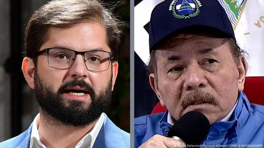 Exiliados nicaragüenses agradecen al Presidente Boric por "no callar"