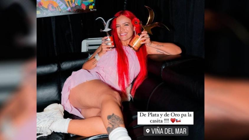 "De plata y de oro pa la casita": Karol G compartió su paso por Viña 2023 en Instagram "De plata y de oro pa la casita": Karol G compartió su paso por Viña 2023 en Instagram