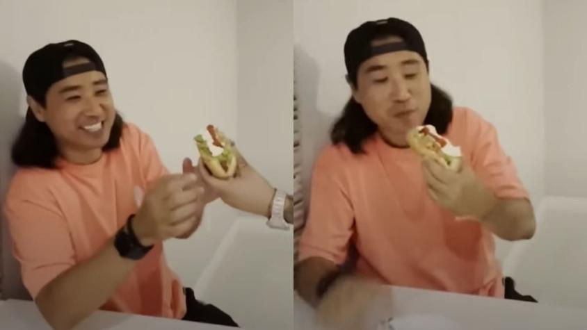 [VIDEO] La épica reacción de "Coreano Loco" tras probar por primera vez el completo