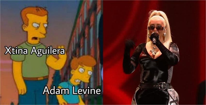 Recordando a Adam Levine: Estos son los mejores memes que dejó la presentación de Christina Aguilera