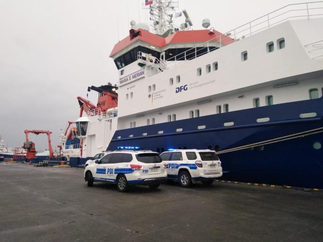 PDI investiga la muerte de una mujer alemana a bordo de un buque científico en Magallanes