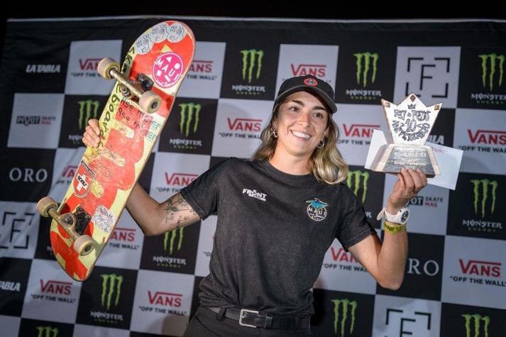 Skater María José Rojas volvió a competir fuera del país tras duelo por muerte de su papá