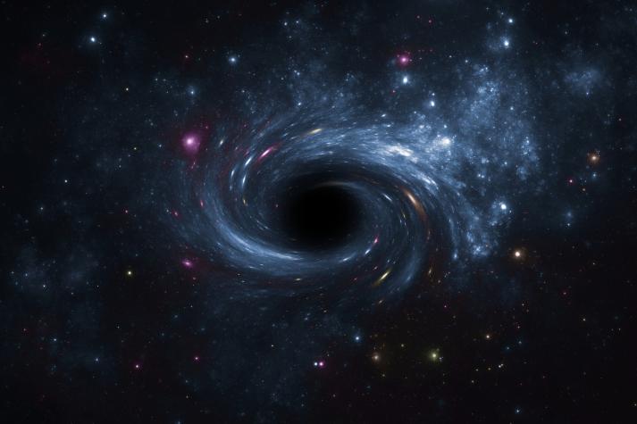 Este video simula lo que veríamos si llegáramos a caer en un agujero negro