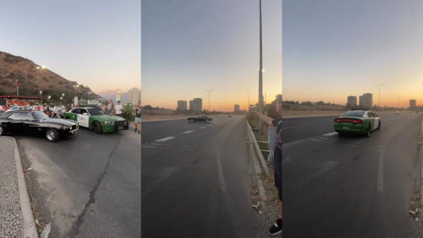 [VIDEO] Conductor derrapó "a lo Toretto" frente a Carabineros: Lo detuvieron tras la maniobra
