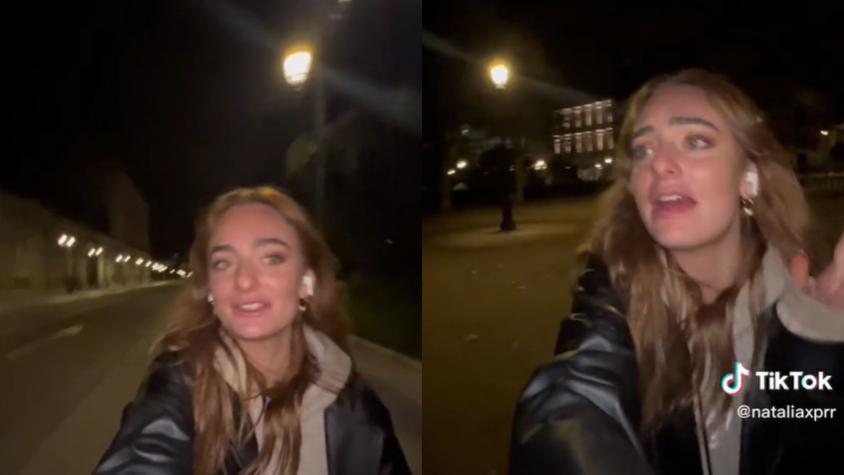 [VIDEO] "¿Si mi padre es policía?": Joven finge estar en directo para evitar ser asaltada en la calle