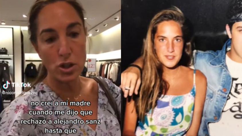 Viral en TikTok: Mamá le reveló a su hijo que rechazó a Alejandro Sanz cuando era joven y le mostró pruebas
