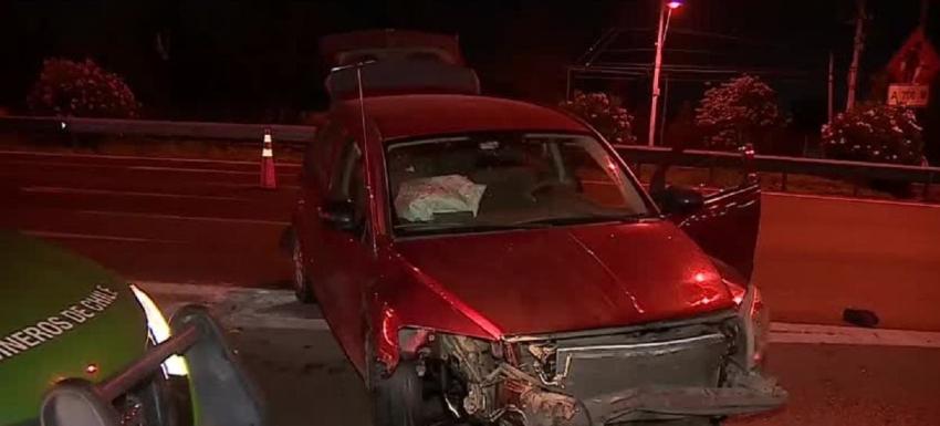 Maipú: Conductor baja de su vehículo tras chocar en Autopista Vespucio Norte y muere atropellado