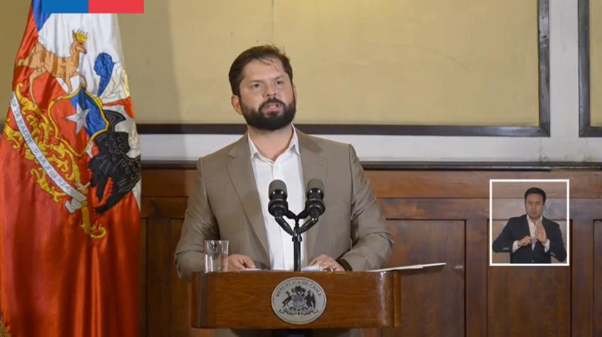 Presidente Boric y rechazo a idea de legislar reforma tributaria: "Hay un sector que intenta hacer que las cosas no cambien"