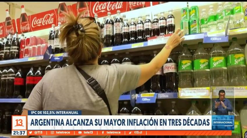 [VIDEO] Argentina alcanza su mayor inflación en tres décadas: IPC de 102,5% interanual