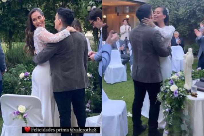 Vale Roth contrajo matrimonio y lo celebró con íntima ceremonia