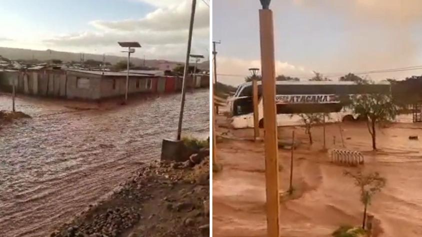 Al menos tres damnificados y 15 viviendas afectadas por fuertes lluvias en San Pedro de Atacama
