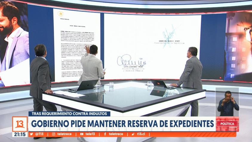 [VIDEO] Gobierno rechaza entregar expedientes de indultados para no "entorpecer reinserción social"