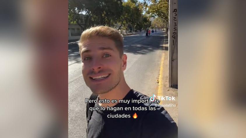 Joven ruso queda maravillado con Santiago y se hace viral: "En muy pocos países de Latinoamérica he visto esto..."