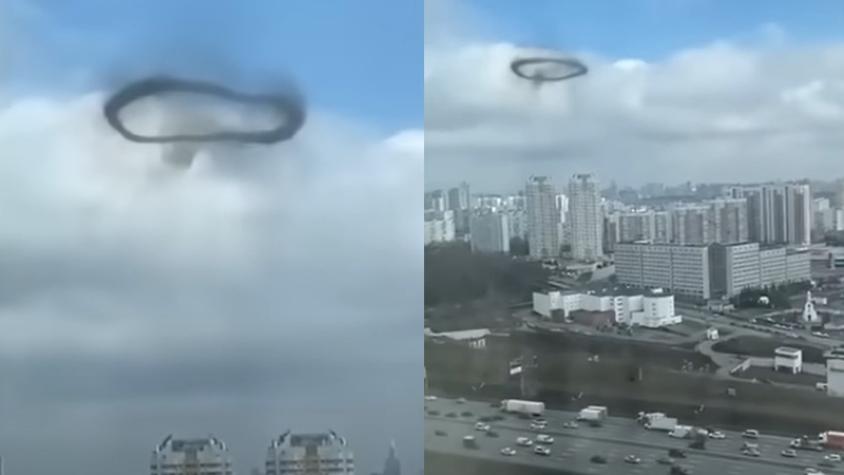 ¿Qué es? El misterioso anillo negro que apareció en el cielo de Moscú