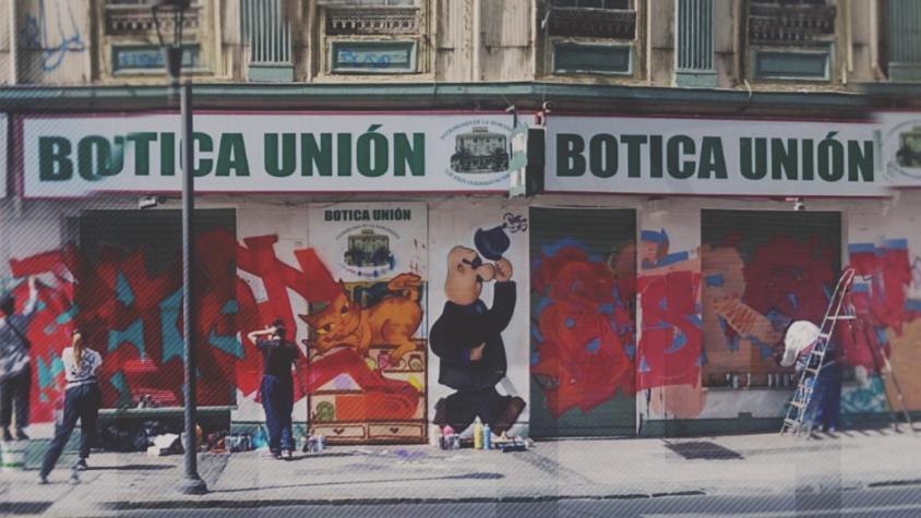 [VIDEO] Comerciante intervino fachada de su farmacia en Valparaíso y ahora arriesga multa