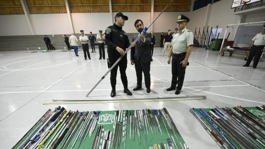 Operativo masivo de Gendarmería en cárceles deja 331 celulares y 563 armas blancas incautadas