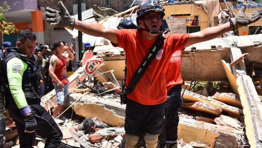 Las impactantes imágenes de la destrucción causada por el terremoto en Ecuador