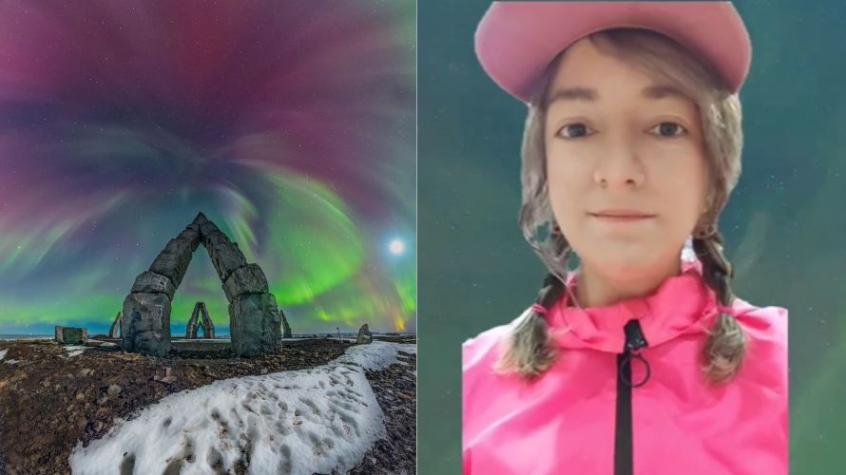 Fotógrafa chilena es reconocida por la NASA por espectacular foto de auroras boreales