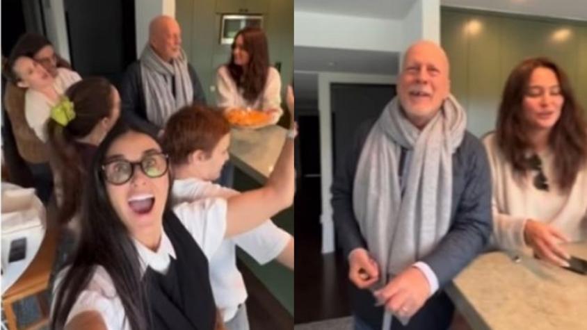 Demi Moore comparte emotivo video del cumpleaños de Bruce Willis tras su diagnóstico de demencia