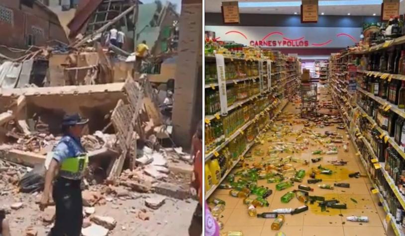VIDEOS: Muestran devastadores registros del terremoto en Ecuador y Perú