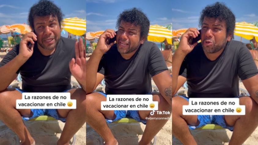 Venezolano se hace viral en TikTok con inusual análisis sobre vacacionar en Chile: "Sale más caro que Miami"
