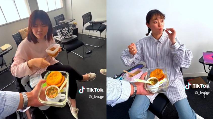 [VIDEO] La comentada reacción de unas japonesas al probar por primera vez sopaipillas con pebre