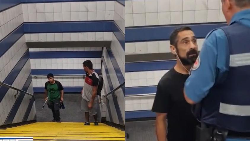 [VIDEO] "Sinvergüenzas...": Guardias del Metro viralizan cómo expulsan a evasores de estación