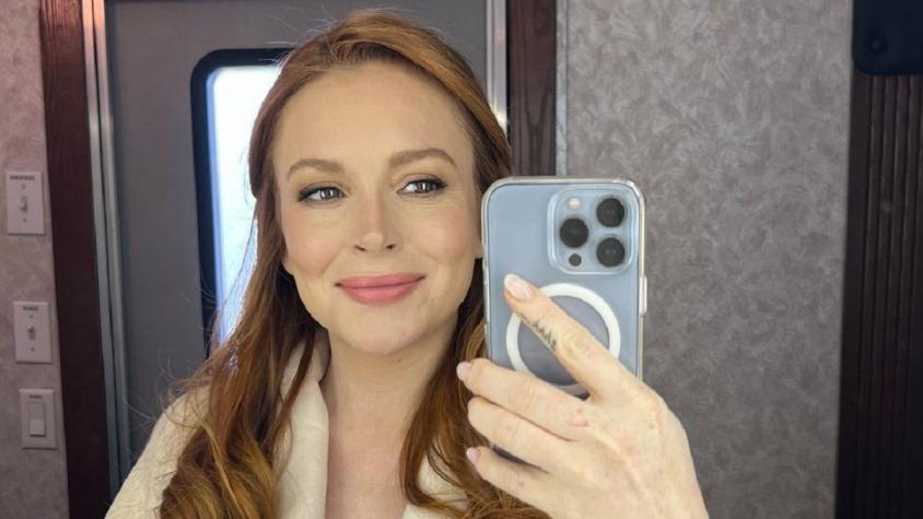 La tierna imagen con la que Lindsay Lohan presume su embarazo por primera vez