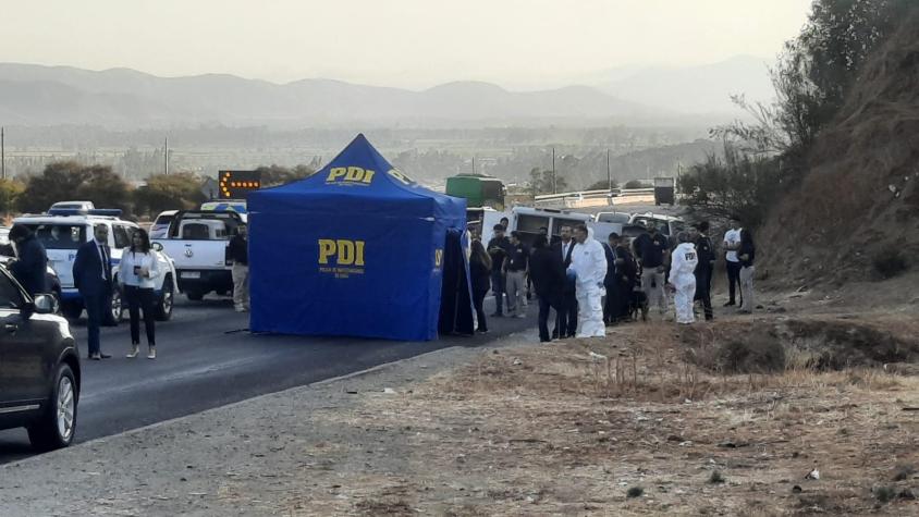 Confirman hallazgo de tres cadáveres a un costado de la Ruta 68 en medio de investigación por secuestro en Curacaví