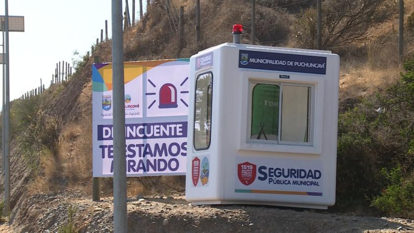 [VIDEO] Asaltan caseta de seguridad recién inaugurada en Puchuncaví