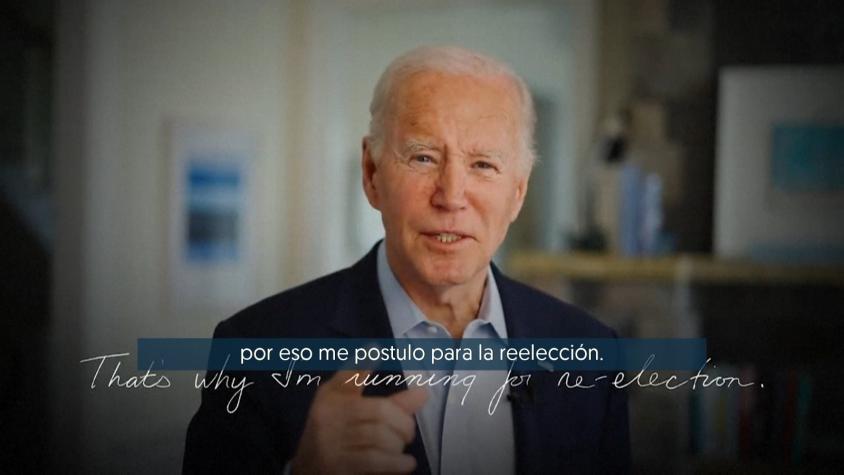 Joe Biden se lanza a la reelección con 80 años: Podría volver a enfrentar a Trump