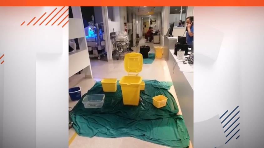 [VIDEO] Hospital responde a denuncia en redes sociales por inundación 