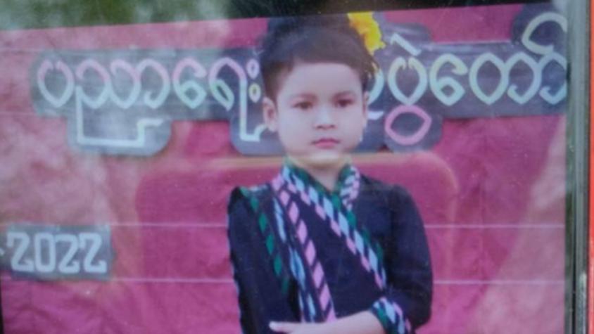 Los niños víctima de los bombardeos aéreos en la feroz guerra civil de Myanmar