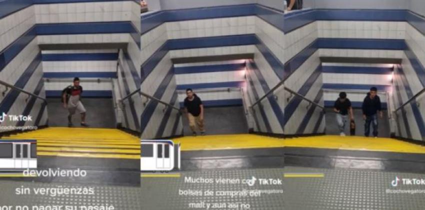 [VIDEO] "Devolviendo sinvergüenzas": Guardias del Metro graban a personas evadiendo y se hacen viral