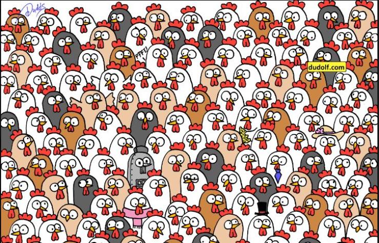 Nuevo reto viral: ¿Puedes encontrar los tres búhos entre las gallinas?