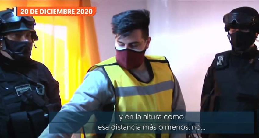 Caso Fernanda Maciel: Así fue la reconstitución de escena en que Felipe Rojas narró el crimen