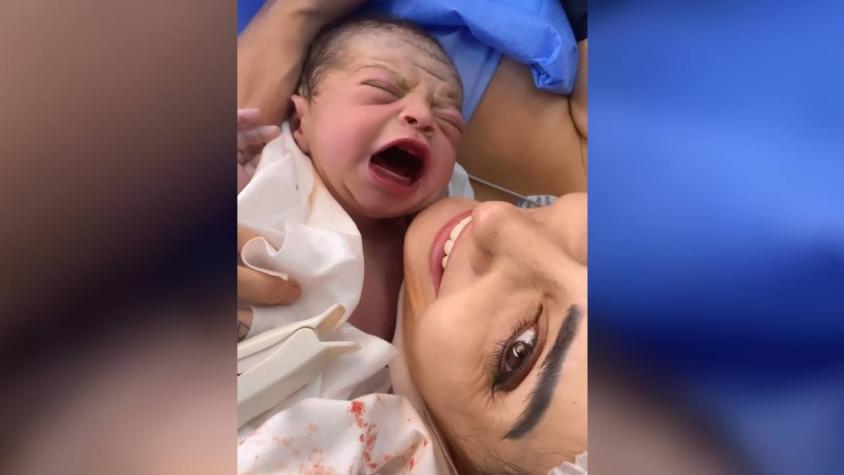 “Y así fue el día”: Flavia Medina compartió tierno video del nacimiento de su hija