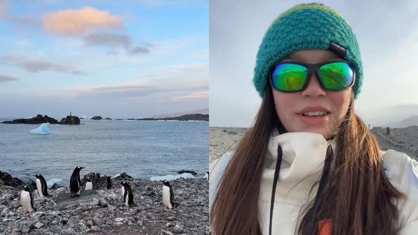 [VIDEO] Joven se hace viral en TikTok al mostrar cómo es vivir en la Antártida: “Es un lugar paradisíaco” 