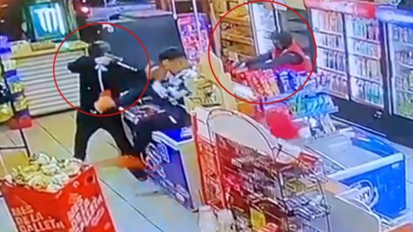 [VIDEO] Trabajador es baleado en violento asalto a minimarket de San Pedro de la Paz