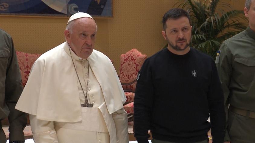 [VIDEO] Papa y Zelensky se reunieron en El Vaticano 