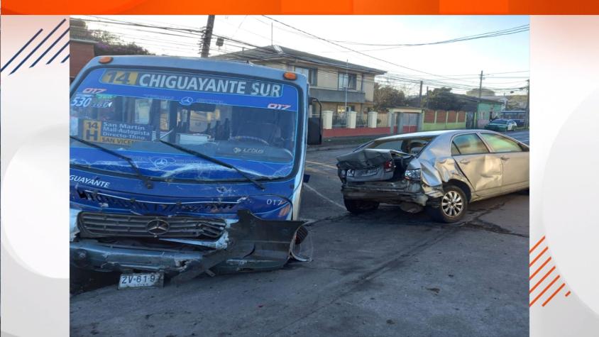 [VIDEO] Impactante choque deja transeúnte en riesgo vital en Talcahuano
