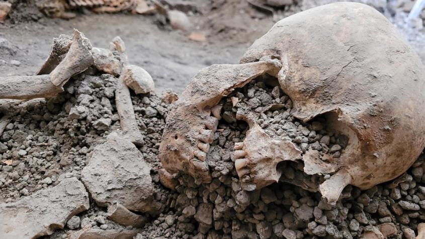 Lo que revelan los dos nuevos esqueletos hallados en las ruinas de Pompeya