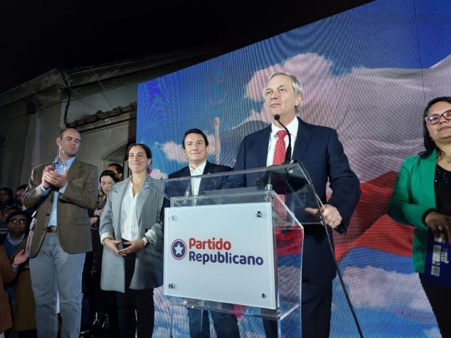 Kast y triunfo del Partido Republicano en las elecciones: “Chile ha derrotado a un gobierno fracasado” 