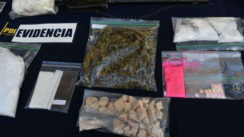 PDI detiene a seis personas por tráfico de droga en Lo Prado e incauta casi $6 millones