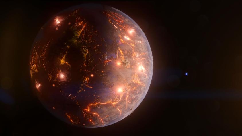 Astrónomos descubren un exoplaneta del tamaño de la Tierra lleno de volcanes